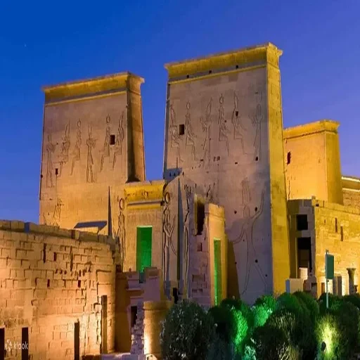 Ton-und-Licht-Show am Philae-Tempel in Assuan