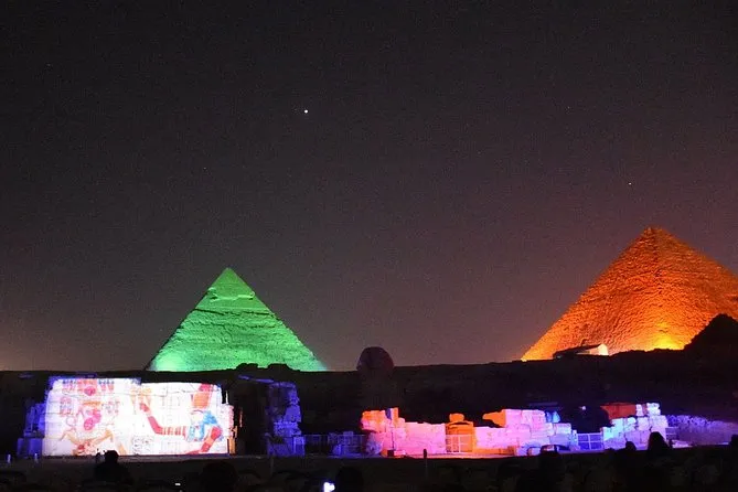 Private Ton-und-Licht-Show bei den Pyramiden von Gizeh